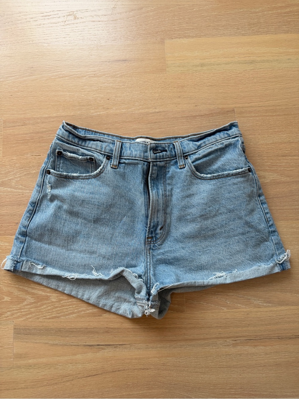 Abercrombie & Fitch Light Blue Denim Cutoff Shorts